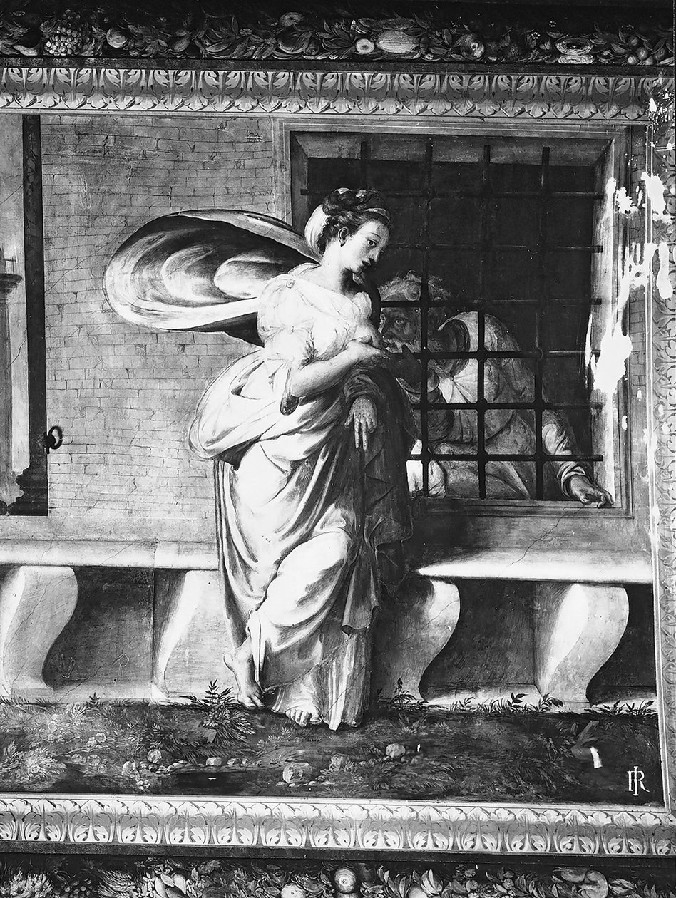 Perin del Vaga - Carità romana, Palazzo Doria Pamphili, Genova, dettaglio